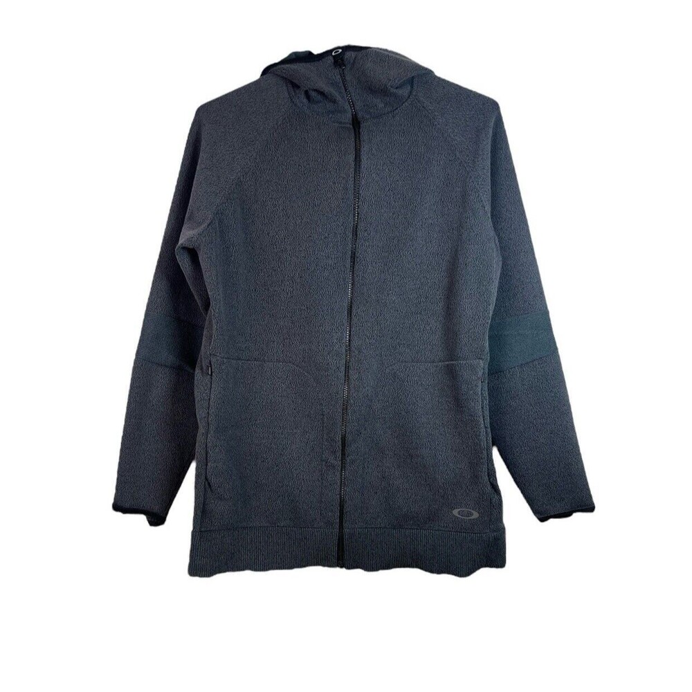 Oakley Y2K Black Fleece Zip-Up Tech Vintage Hoodie Jacket Size XL Men's Outdoor